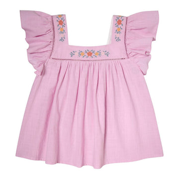 Blusa da bambina lilla - Tocoto Vintage