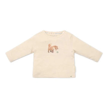 Little Dutch Maglietta bambino, beige con disegno
