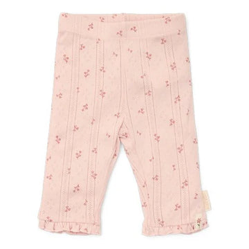 Little Dutch Leggings da bambina, rosa con fiori