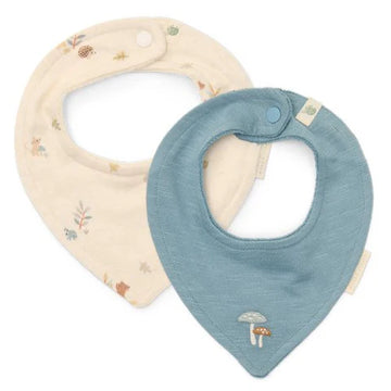 Little Dutch Bavaglini per bambino in cotone biologico, 2 pezzi