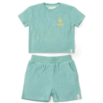 Little Dutch Completo maglia + pantalone verde
