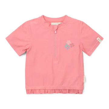 Little Dutch Maglietta costume con cerniera, rosa