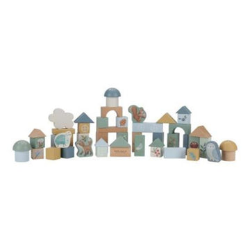 Little Dutch Cubetti da costruzione in legno, Forest Friends