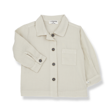 1+ in the Family Camicia bambino, oatmeal - Joel