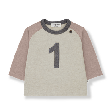 1+ in the Family Maglia bambina, old rose - Genar