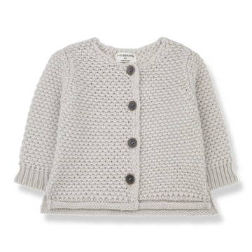 1+ in the Family Cardigan bambina in lana, oatmeal - Lis-bb