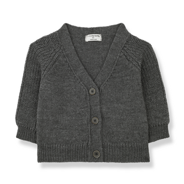 1+ in the Family Cardigan bambino in lana, grey -  Marc