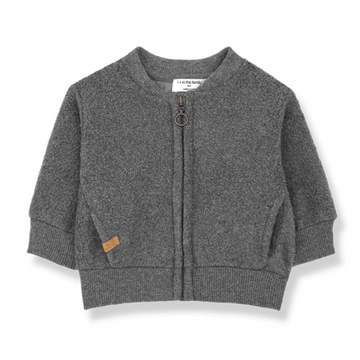 1+ in the Family Cardigan bambini polar, grey - Miquel