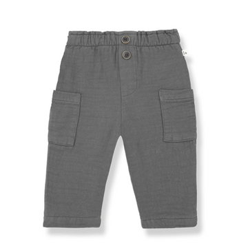 1+ in the Family Pantalone cargo in doppio strato, grey - Pol