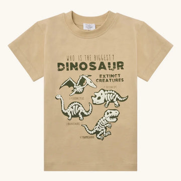 T-shirt bambino con dinosauri in cotone biologico, HCAnton