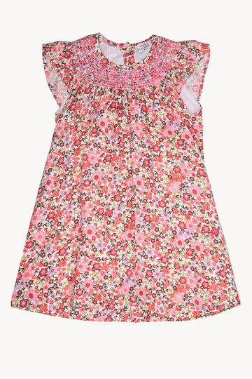 Abito bambina, fiori rossi - HCKaroline
