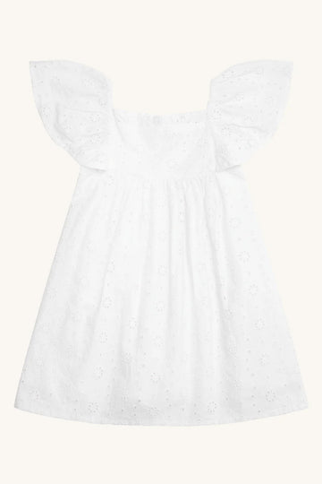 Abito bambina, sangallo bianco - Hc