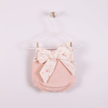 Wedoble Coulotte con fiocco in cotone, rosa