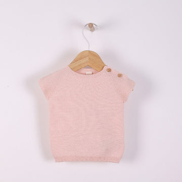 Wedoble Golfino manica corta, rosa