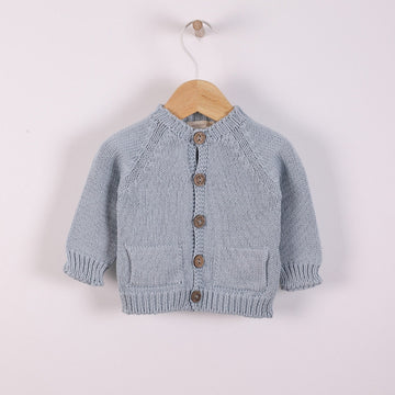 Wedoble Cardigan con bottoni, azzurro