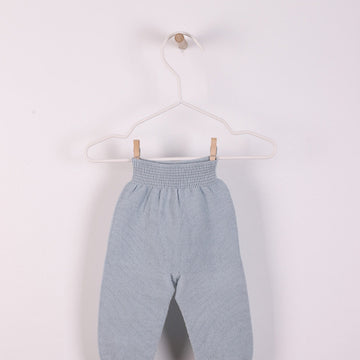 Wedoble Pantalone in cotone, azzurro