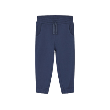 Pantalone jogging bambino in bamboo, blu - Gubi