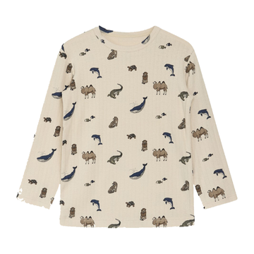 Maglia a manica lunga bambini in bamboo e cotone  - HcAustin