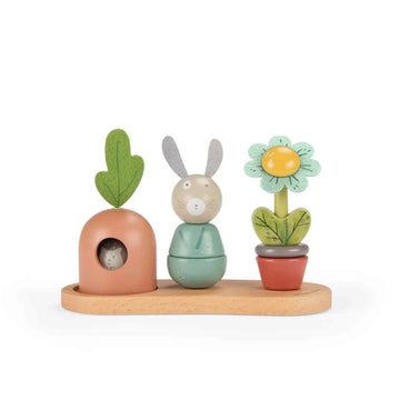 Moulin Roty Gioco impilabile in legno, Trois petits lapins