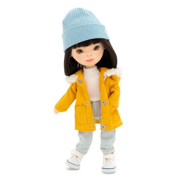 Bambola Lilu con Parka color senape - 32 cm