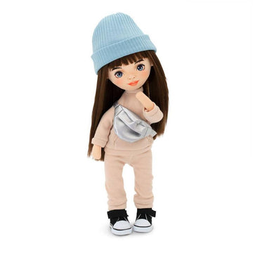Bambola Sophie con una tuta beige - 32 cm