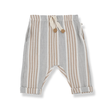 1+ in the Family Pantalone bambino, righe beige - Roberto