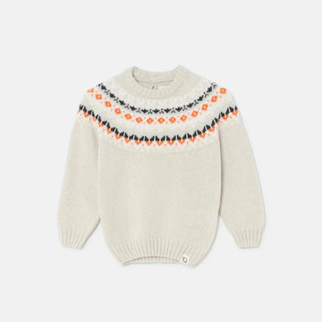 Pullover in lana e cachemire, beige - Alex226