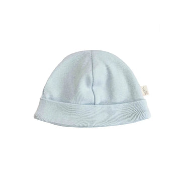Cappellino neonato in cotone organico 0-1 mese azzurro