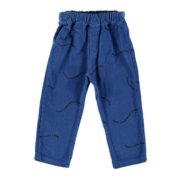 Pantalone bambini di velluto a costine, Robin Dance Electric blue