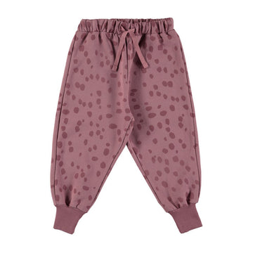 Pantalone bambini in caldo cotone biologico, Prints Grape
