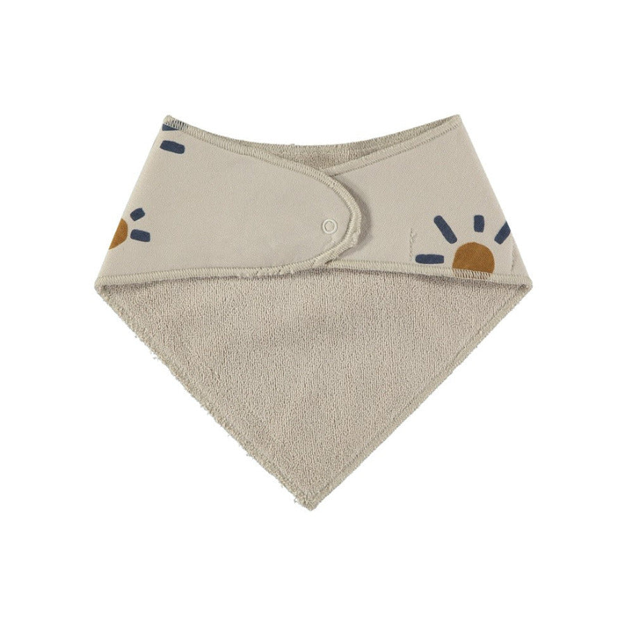 Bavaglino bandana per neonato beige