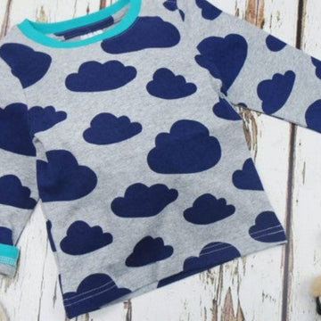 T-shirt manica lunga nuvole - Blade & Rose