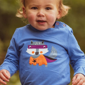 T-shirt manica lunga procione supereroe - Blade & Rose