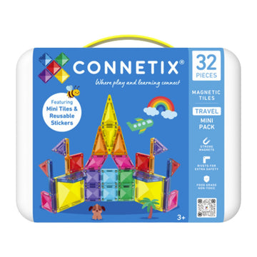 Connetix - 32 pezzi mini pack da viaggio