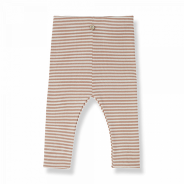 1+ in the Family Leggings bambina, righe apricot - Cora