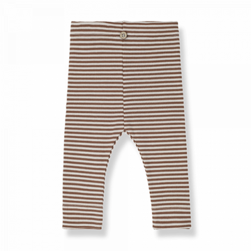 1+ in the Family Leggings bambina, righe sienna - Cora