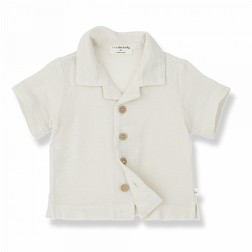 1+ in the Family Camicia bambino, ivory - David