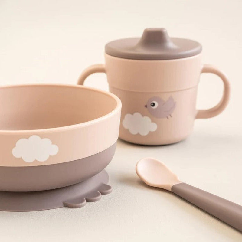 Set pappa per bambini Happy Clouds Rosa, Done by Deer