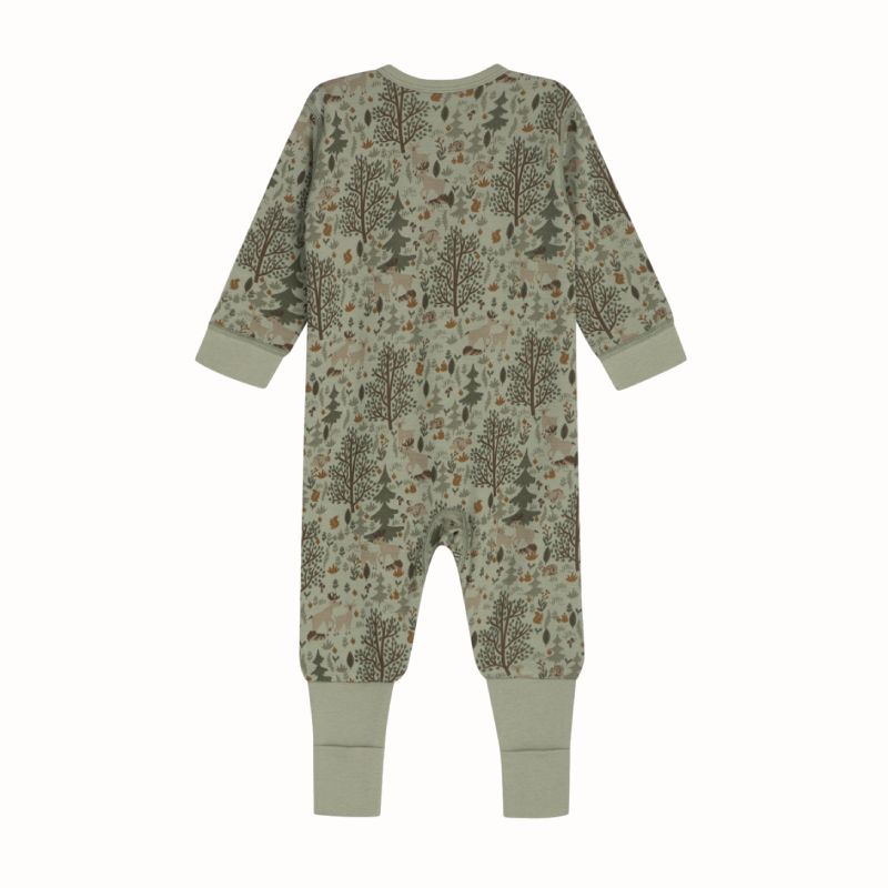 Tutina in lana e bamboo per neonato, verde