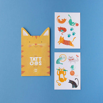 Tatuaggi a forma di gatto per bambini