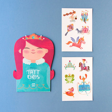 Tatuaggi a forma di principessa per bambini