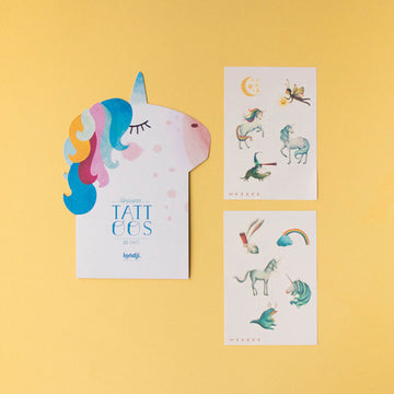 Tatuaggi a forma di unicorno per bambini
