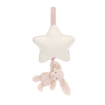 Jellycat Peluche musicale, Coniglio rosa