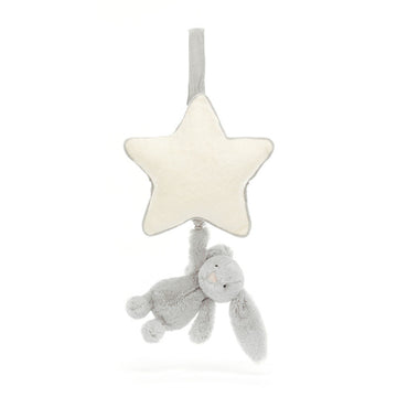 Jellycat Peluche musicale, Coniglio Silver