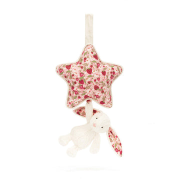 Jellycat Carillon coniglietto con fragole da appendere