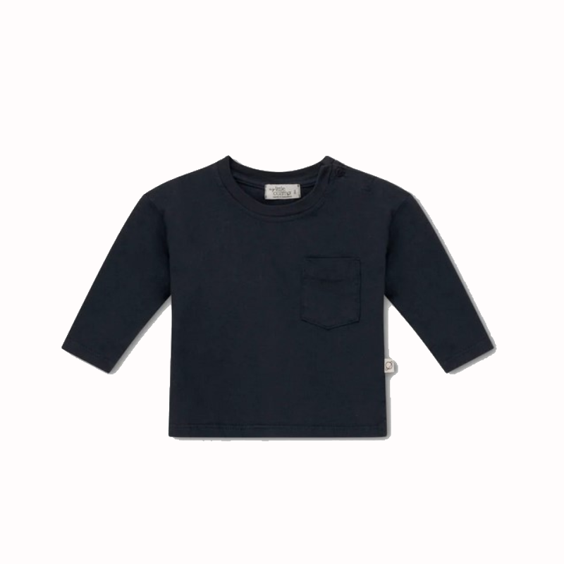 Maglia bambino a manica lunga color antracite