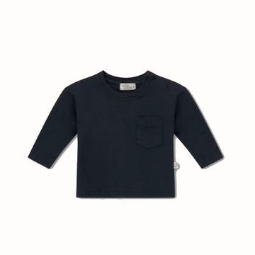 Maglia bambino a manica lunga color antracite
