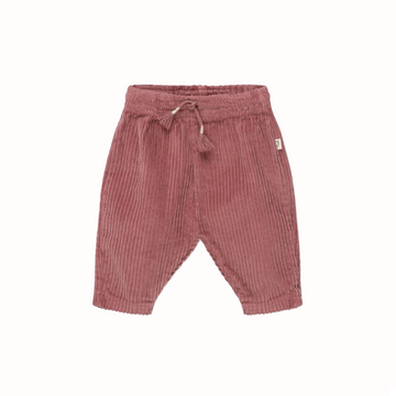 Pantalone in velluto a costine, malva