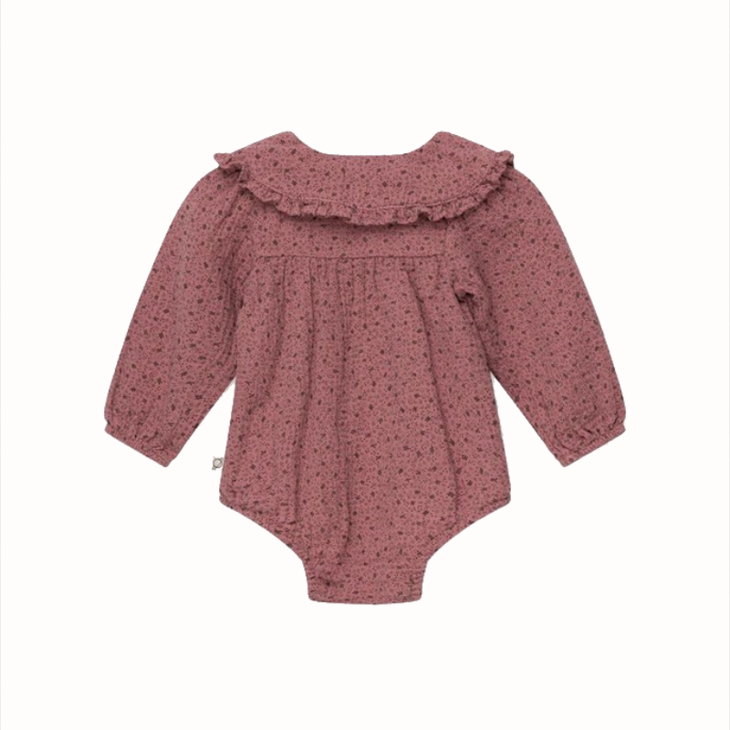 Body per bambina in tonalità malva