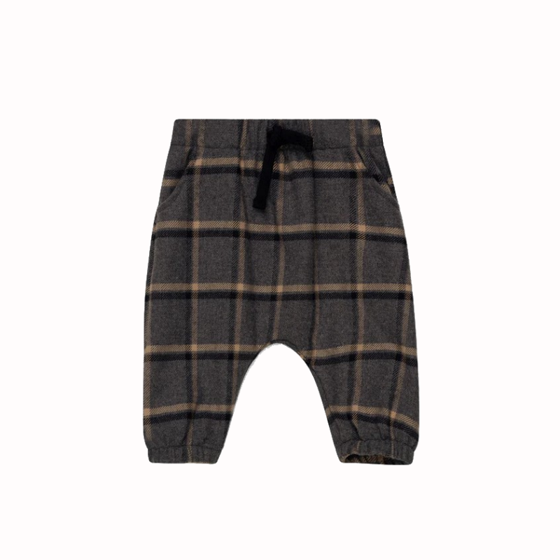 Pantalone in flanella per bambino, trama scozzese